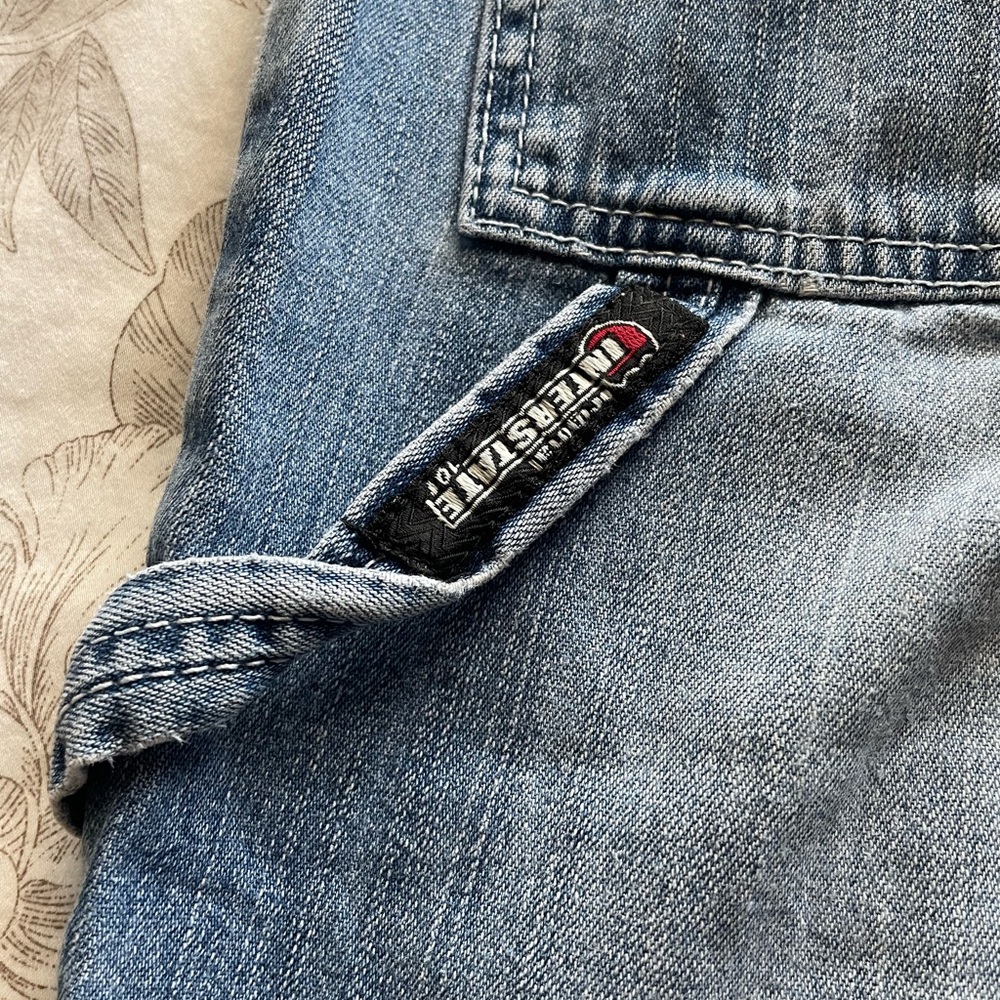 Vintage Interstate 101 Distressed‎ Low Rise Carpenter Flare Jeans 3 Bratz Party - Picture 5 of 10